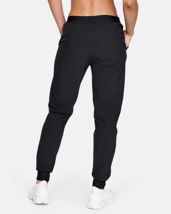 Pantaloni UA Armour Sport Woven da donna, Black, pdpMainDesktop image number 1
